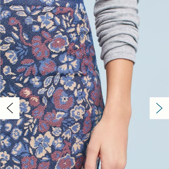 Anthropologie Maeve Gertje Floral Pencil Skirt - Picture 3 of 6